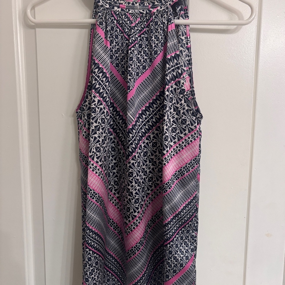 The Limited Pink and Black Geometric Top, Size XS